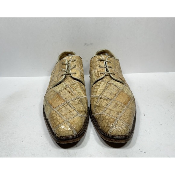 Belvedere Studio Genuine Crocodile Men\'s Size 11 Oxford Shoes‎ HandMade Derby main image 8